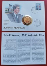 U.S. Kennedy Half Dollar, 1983-D, 24 Karat vergoldet, Numisbrief 