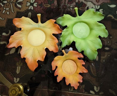 Partylite herbstblatt trio - partylite, "herbstblatt