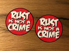 2x Rost Ratte Aufkleber Old