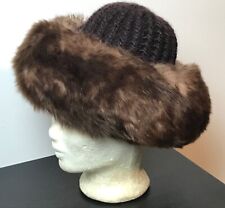 kuschelige Lammfell  Mütze, braun, ca Gr 58-60, Toscana-Lamm