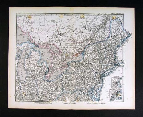 1882 petermann map east - -,