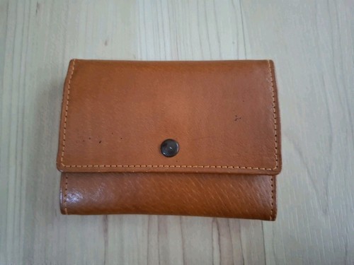 Kompakte leder geldbörse - kompakte, /