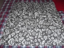 Ikea Kissenhülle BARRVIVA,80x80 cm,Grau,Weiß,Blumen,Hotelverschluß,Baumwolle