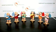 Farbige Musikanten Engel aus 1950 Jahren alle Originale von Wendt & Kühn