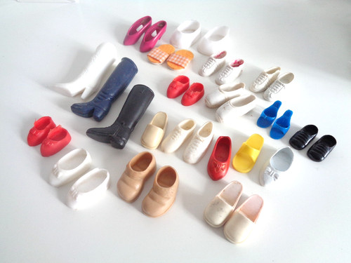 Konvolut vintage puppenschuhe - konvolut,