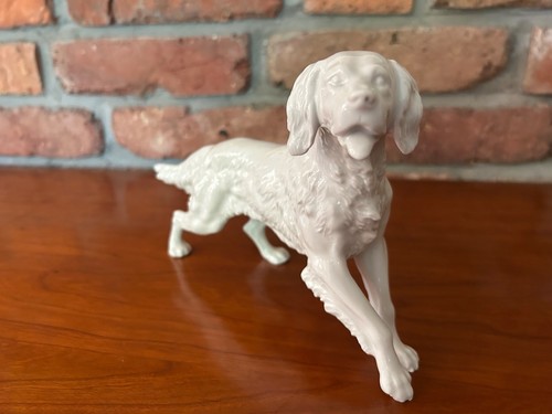 Rosenthalfigur weißer setter - weißer,