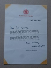 Danksagung Queen Elizabeth II