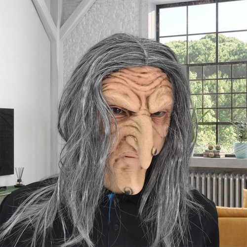 Gruselhexen maske halloween - maske,