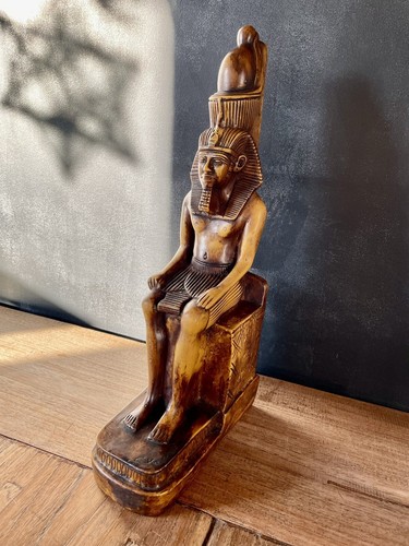 Pharao statue figur sitzend - pharao,