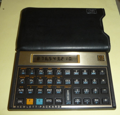 Vintage hewlett packard 12c - hewlett,