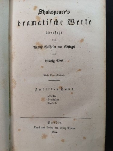 Shakspeare dramatische - shakspeare's,