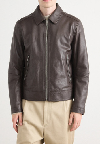 Braune lederjacke für herren - braune,