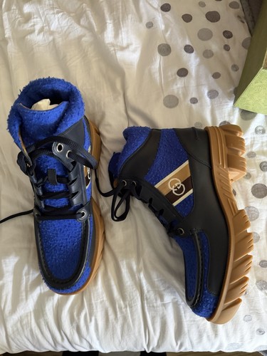 Gucci blue shearling - blue, hiking