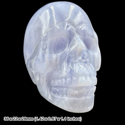 Blauer spitzenachat totenkopf - blauer,