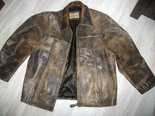 Camel Lederjacke Vintage Old