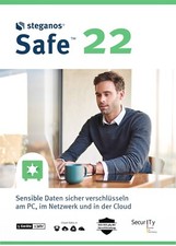 Steganos Safe Lizenz für 5 PCs - Laufzeit 1 Jahr - Datentresor - Datensafe - ESD