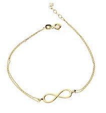 585 Gold ARMBAND, Gelbgold 14 Karat 17,5-19,5cm Infinity-Goldarmband, ETUI