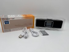 MusicMan Tragbares Radio mit MA-Bildschirm, USB/TF & MicroSD – Schwarz