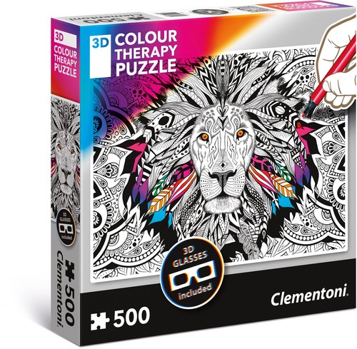 Colour therapy puzzle - 3d,