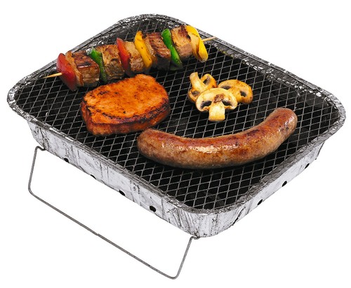 Einweg grill holzkohlegrill - 5x, einweg-grill
