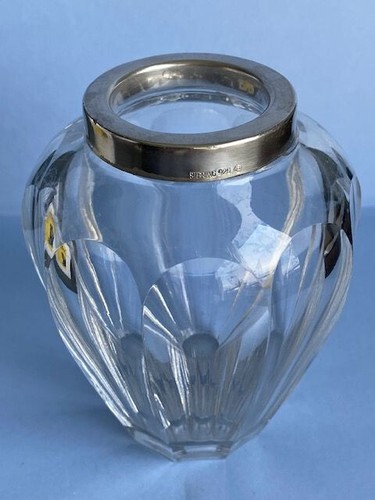Bleikristall vase 925er - bleikristall,