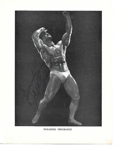John grimek bodybuilder signed - john,