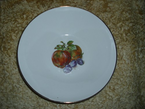 Obstschale porzellan weiß - obstschale,