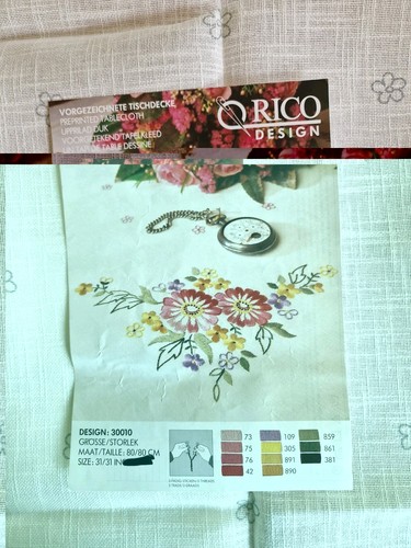 Mitteltischdecke mit blumen - mitteltischdecke, 80