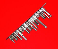 2 Stück 1/2" Steckschiene Aufsteckschiene Steckleiste Stecknuss Halter 30 Clips