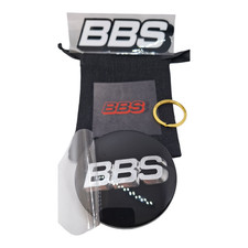 BBS Radnabenkappen 70 mm 1x Original Emblem Schwarz Silber 3D Logo + Geschenk