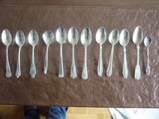 Löffel Silber Sammlung 800 Halbm. Krone + andere Jugendstil Art Deko Fächer BSF