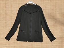 schicke Jacke ANNETTE GÖRTZ Reißverschlüsse Taschen Viskosemix Designer Gr. 46