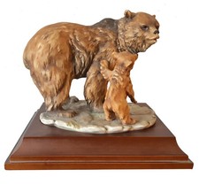 AK Kaiser Porzellan | Bärengruppe | Mutter & Kind | limitiert | handbemalt