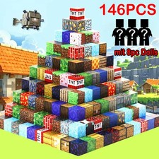 146pcs Magnetisches Spielzeu Magnetische Bausteine Build Mine Magnete Welt World