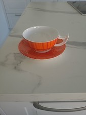 CAPPUCCINOTASSE MIT UNTER TEA LOGIC ELAB DESIGN FINE BONE CHINA
