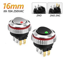 16mm Rund Wippschalter Rastend