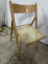 1 X Klappstuhl-Shabby Chic-Sessel-Wiener Geflecht-Stuhl-Klappsessel-Stuhl-1970