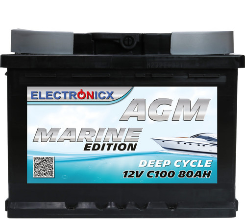 Agm batterie 80ah electronicx - batterie,