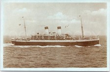 Alte Postkarte Schiff Monte