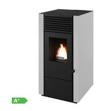 Pelletofen mit Kanalisierung