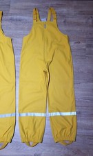 Regenhose Matschhose Gr. 128 gelb von Topolino - NEU.