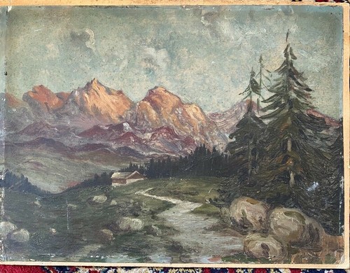 Alpen ölgemälde berge - ::alpen,