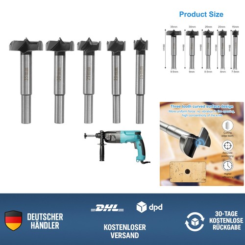Forstnerbohrer set 35mm mit - 15-35mm,
