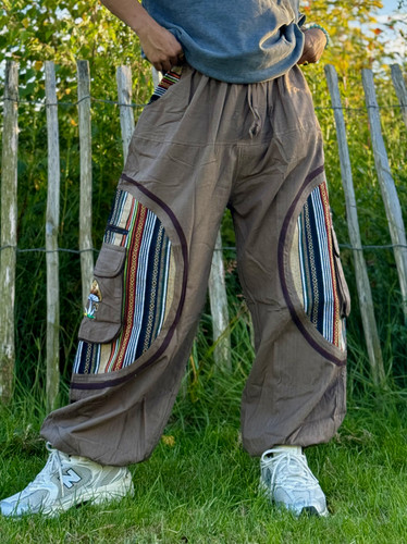 Hanf baumwolle baggy hippie - baggy,