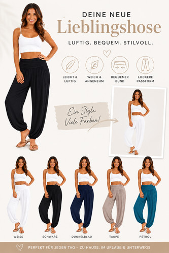Damen pumphose ballonhose - pumphose,