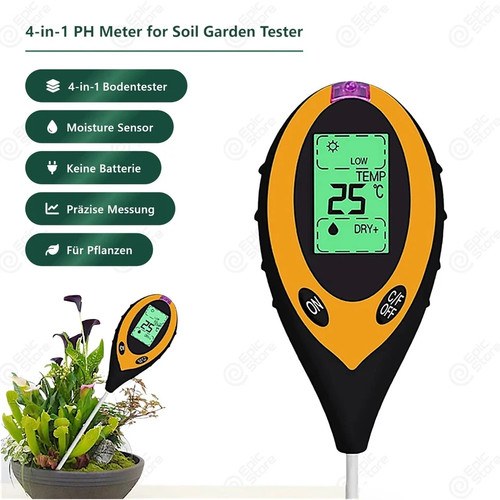 Digital bodentester - 4-in-1,