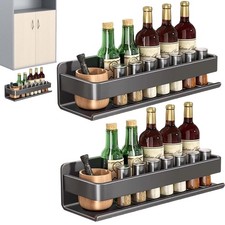2x Edelstahl Gewürzregal