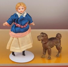 Liebes PORZELLANPÜPPCHEN um 1900 für die antike Puppenstube - 9,5 cm