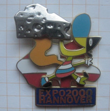 HANNOVER EXPO 2000 / TWIPSY MIT KÄSE / FRANKREICH ..... Städte&Länder-Pin (284a)