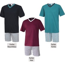 Schlafanzug Herren Pyjama Schlafanzug kurz Pyjama Hausanzug 100% Baumwolle
